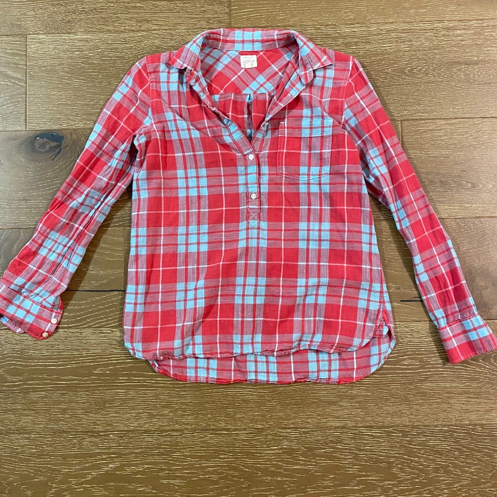 Size XS J. Crew lightweight flannel shirt